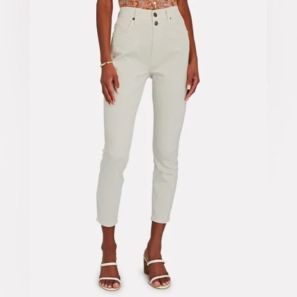 Frame denim Ali high rise cigarette pants in vintage white size 32 - Picture 1 of 11
